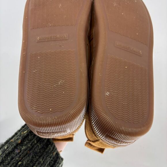 Minnetonka Brown Loafers Slip-On Shoes - Picture 8 of 11